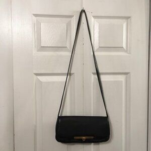 Marlo Black Leather Crossbody